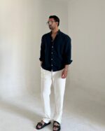 پیراهن استین بلند کنفی